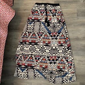 Flowy African Printed Maxi  skirt